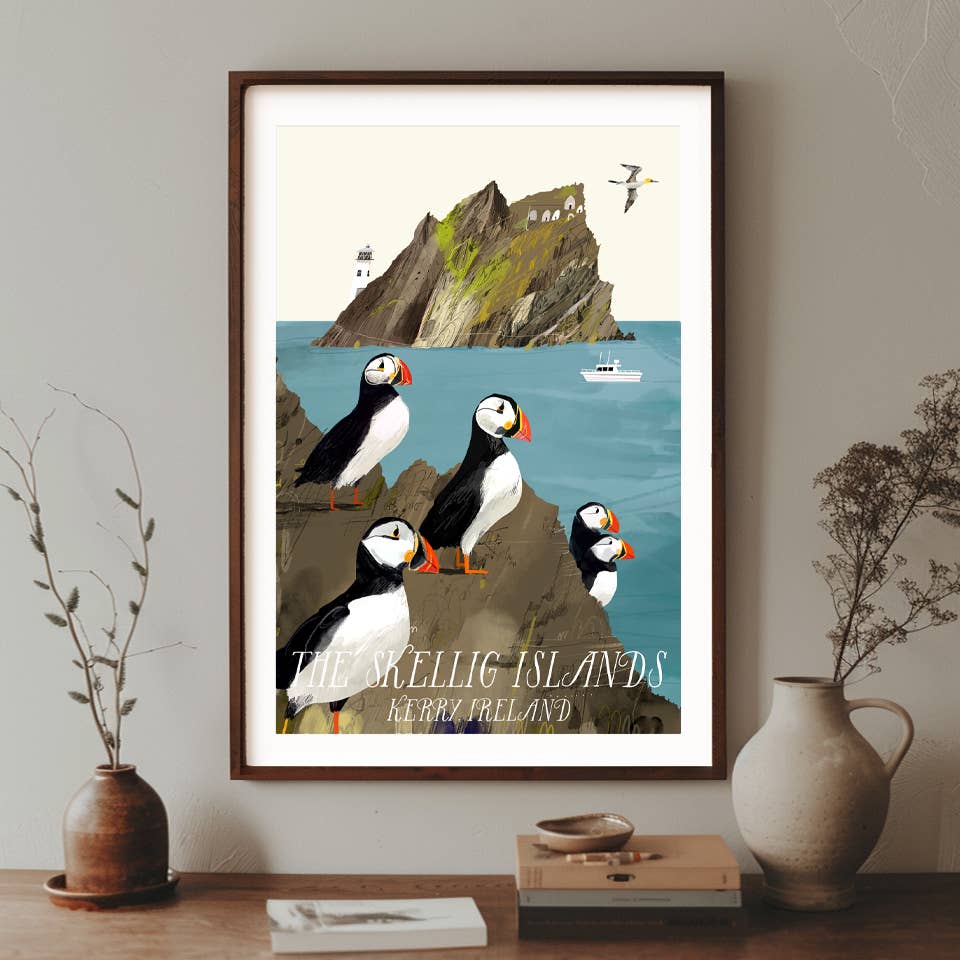 The Skellig Islands, Kerry, Ireland, Art Print