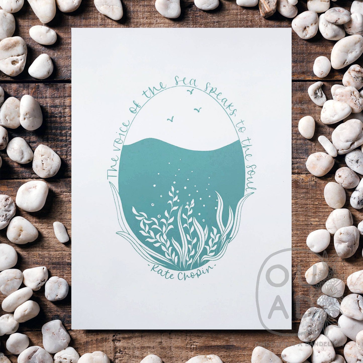 The voice of the sea... | A4 screen print