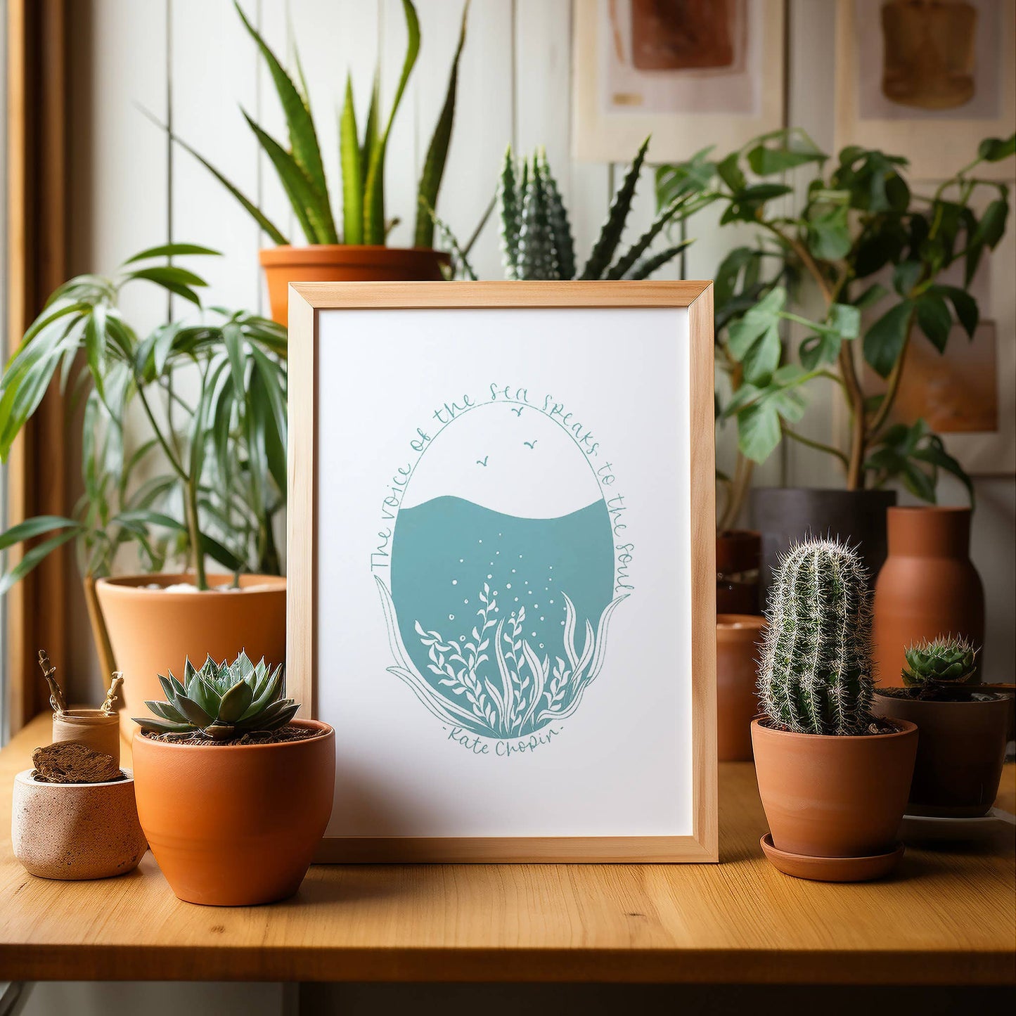 The voice of the sea... | A4 screen print