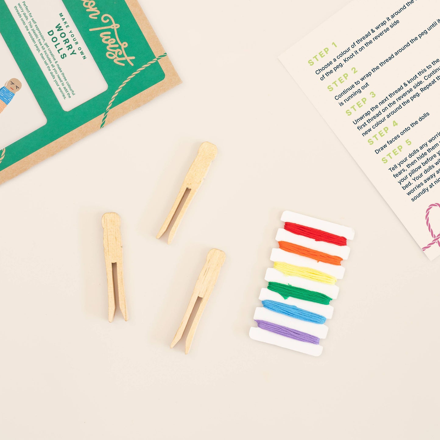 Make Your Own Worry Dolls Kit