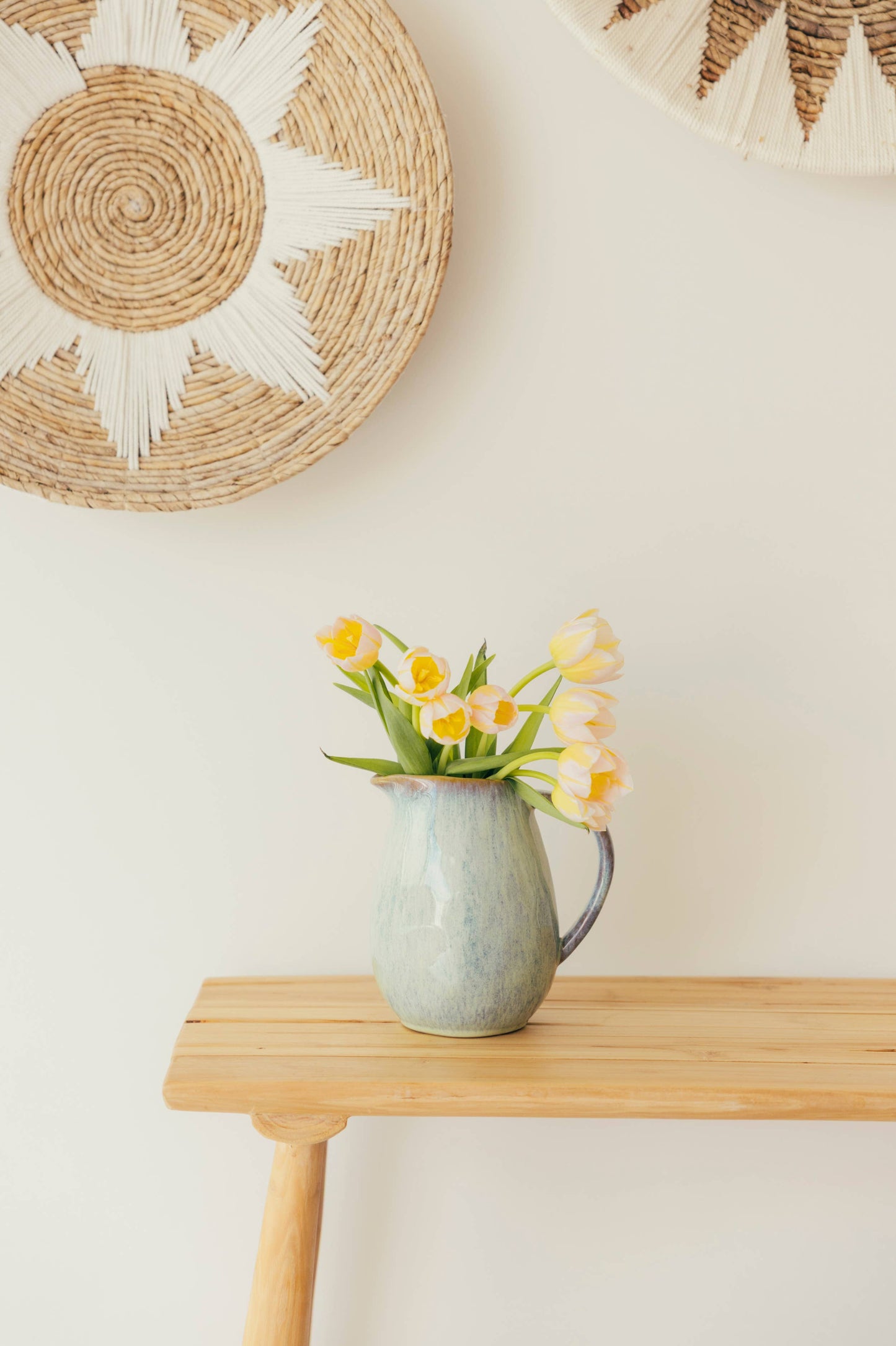 Ceramic jug - ocean foam