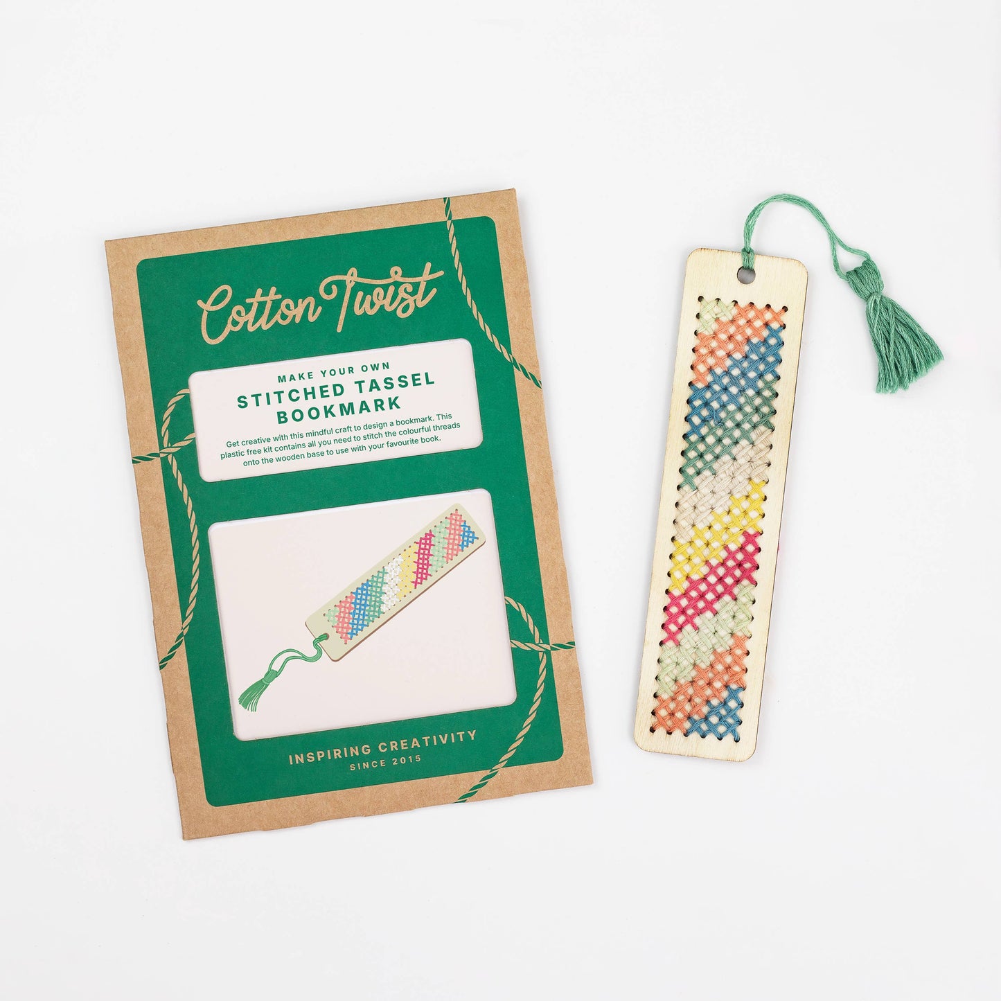 DIY Craft Kit - Kids: Make Your Own Stitched Tassel Bookmark