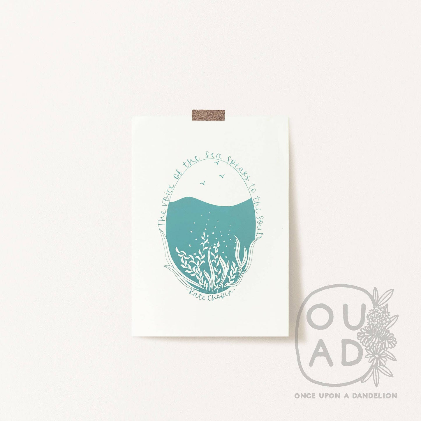 The voice of the sea... | A4 screen print