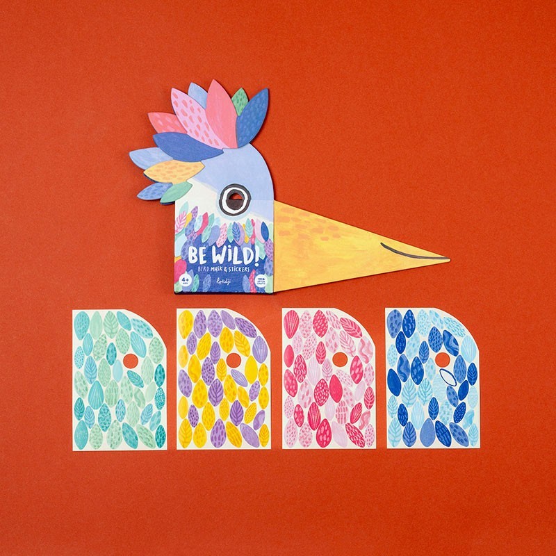 Be Wild! Bird Mask & Stickers Set