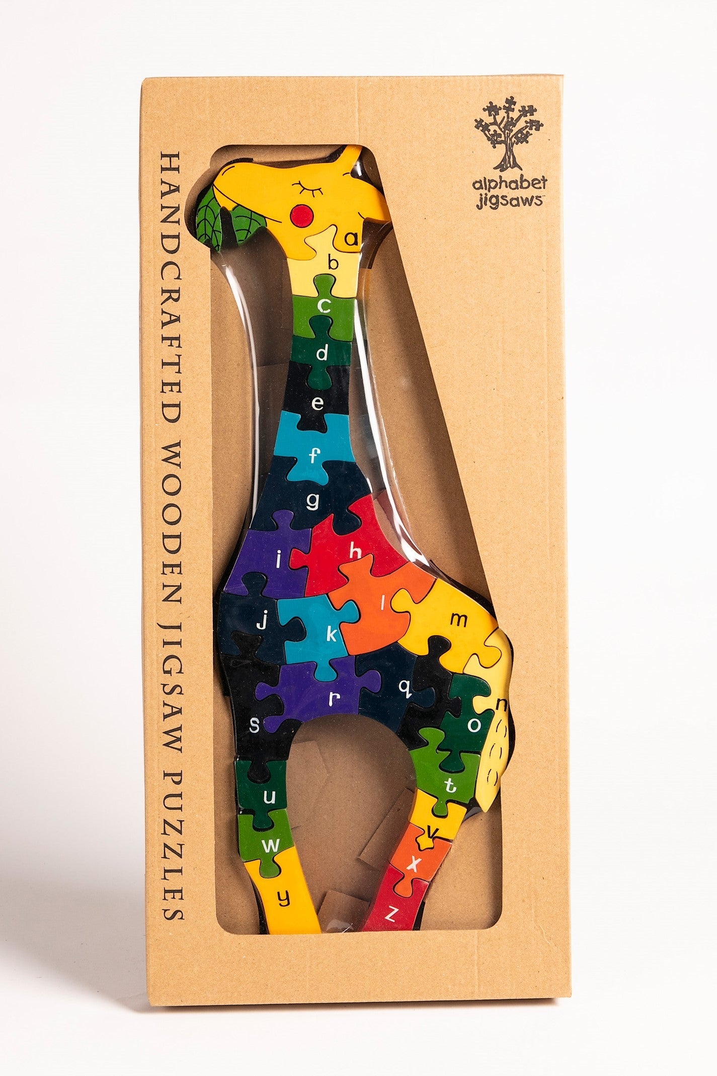 Alphabet giraffe wooden jigsaw