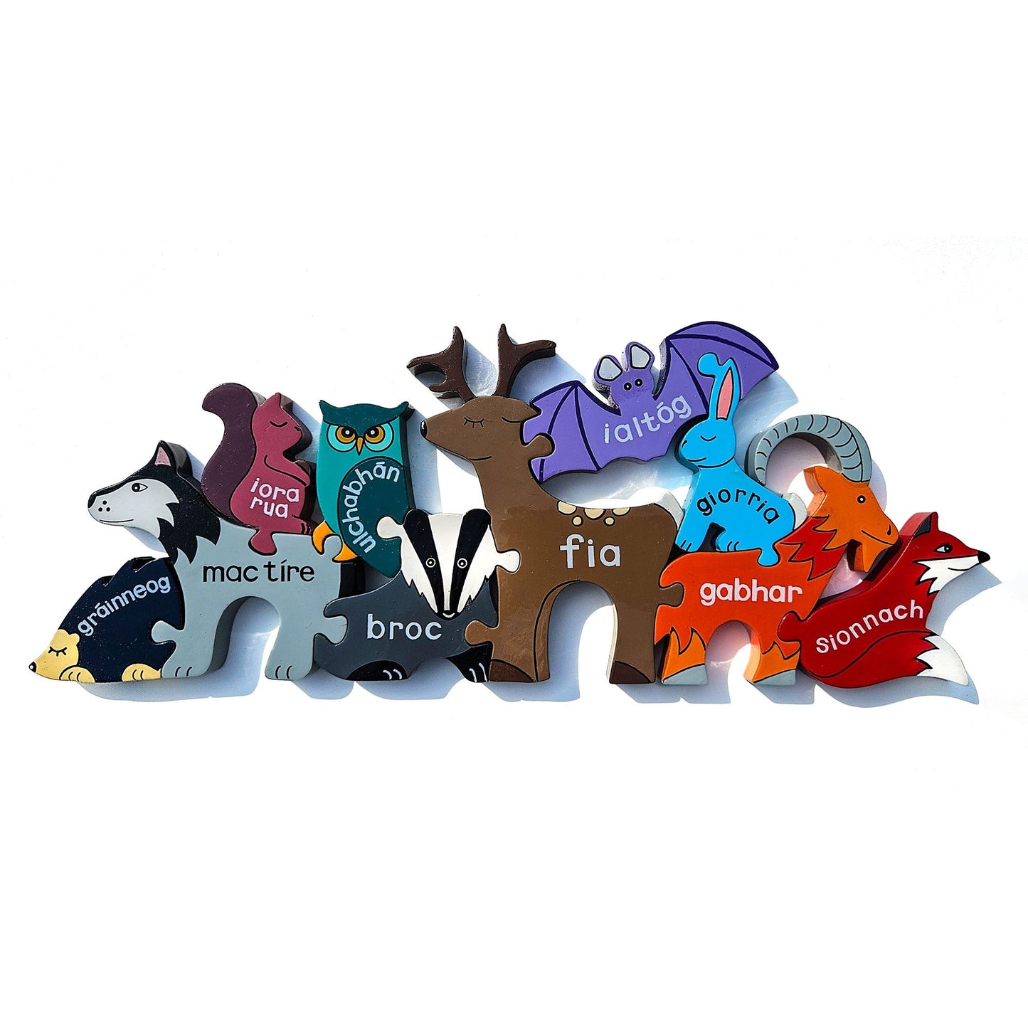 Irish wildlife jigsaw (as gaeilge/in Irish)