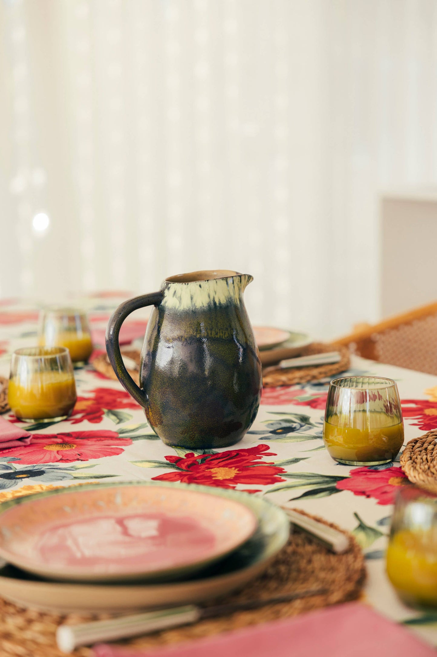 Ceramic Jug - dark & light
