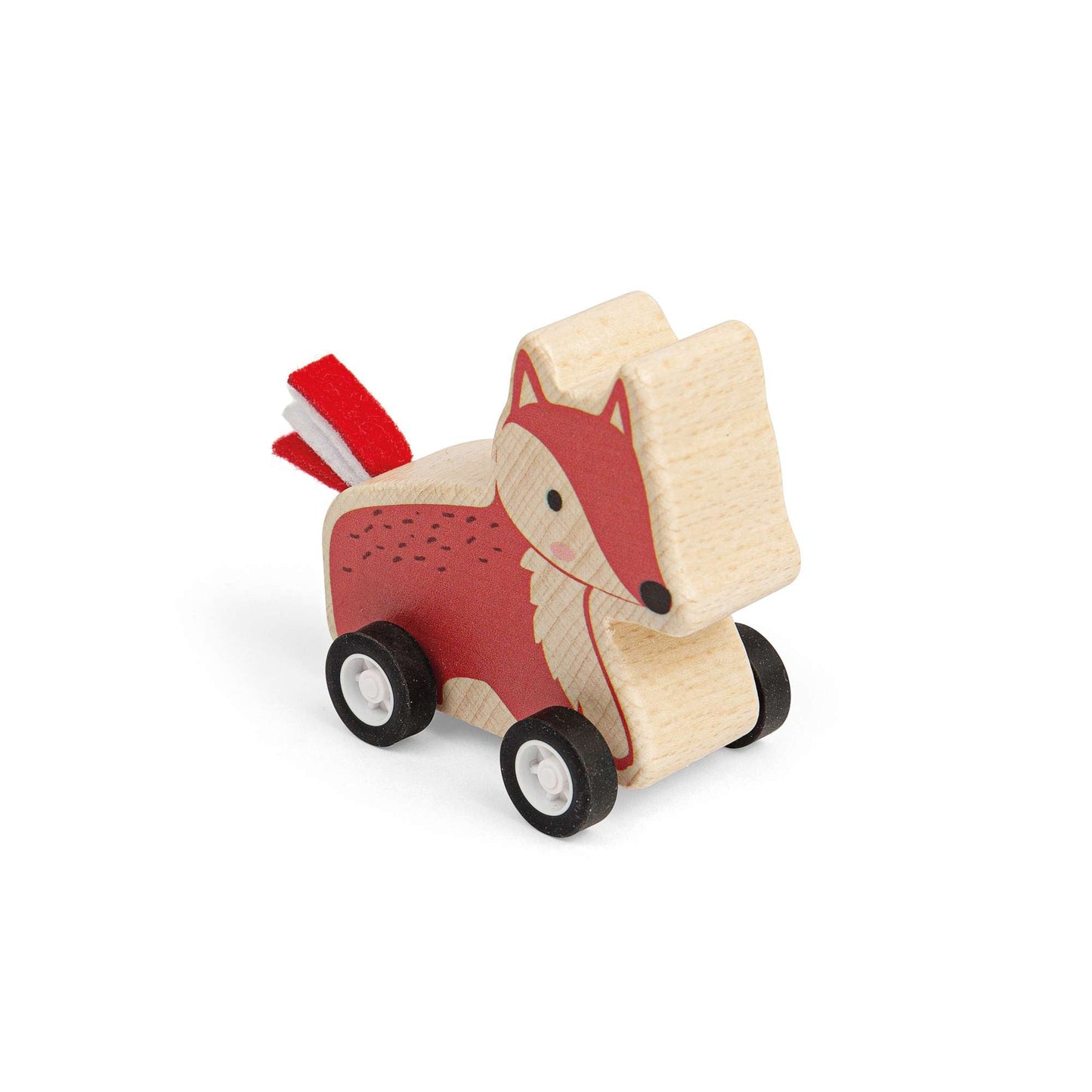 Wooden animal pull-backs