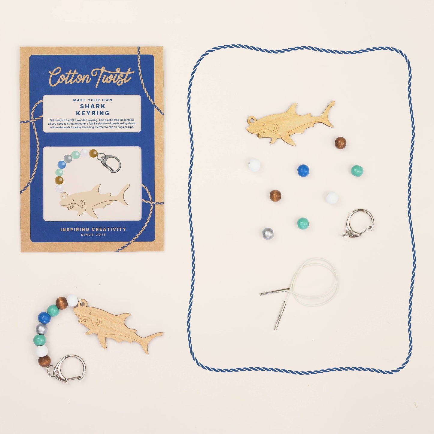 Make Your Own Shark Keyring Kit