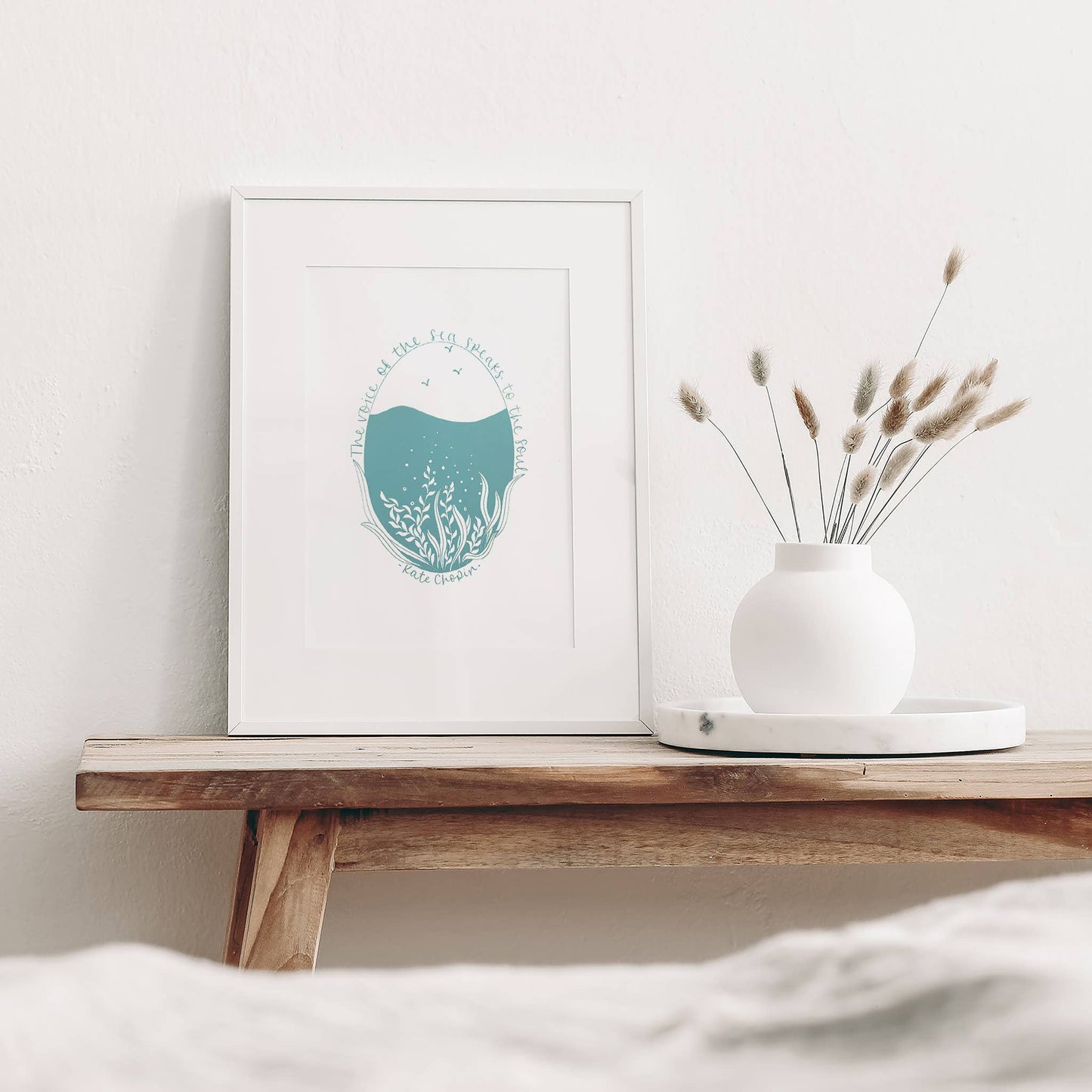 The voice of the sea... | A4 screen print