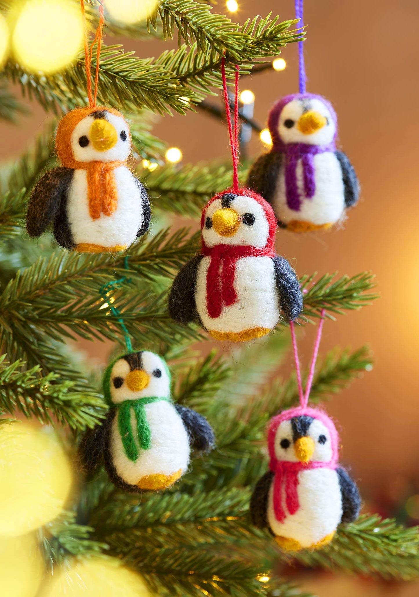 Felt Penguin Decorations - Fair Trade
