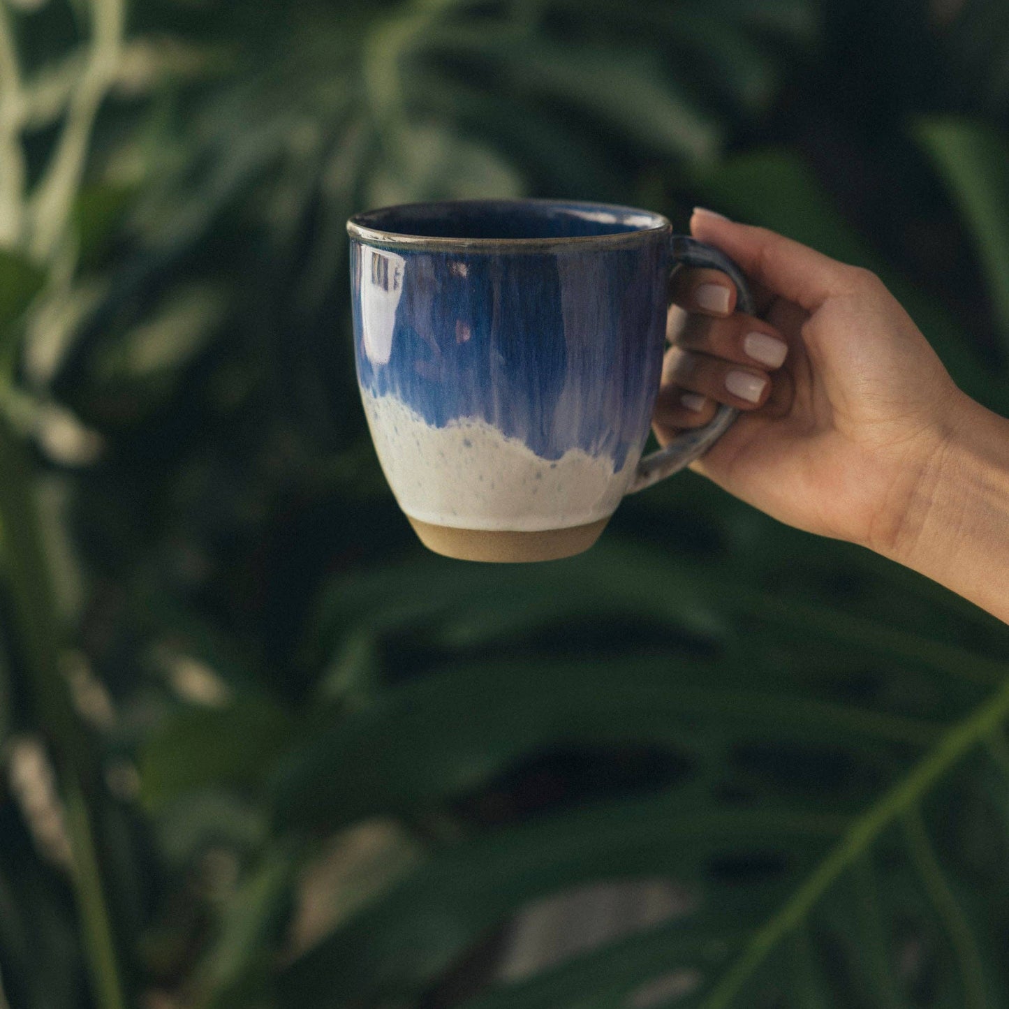 The proper Mug - blue/white