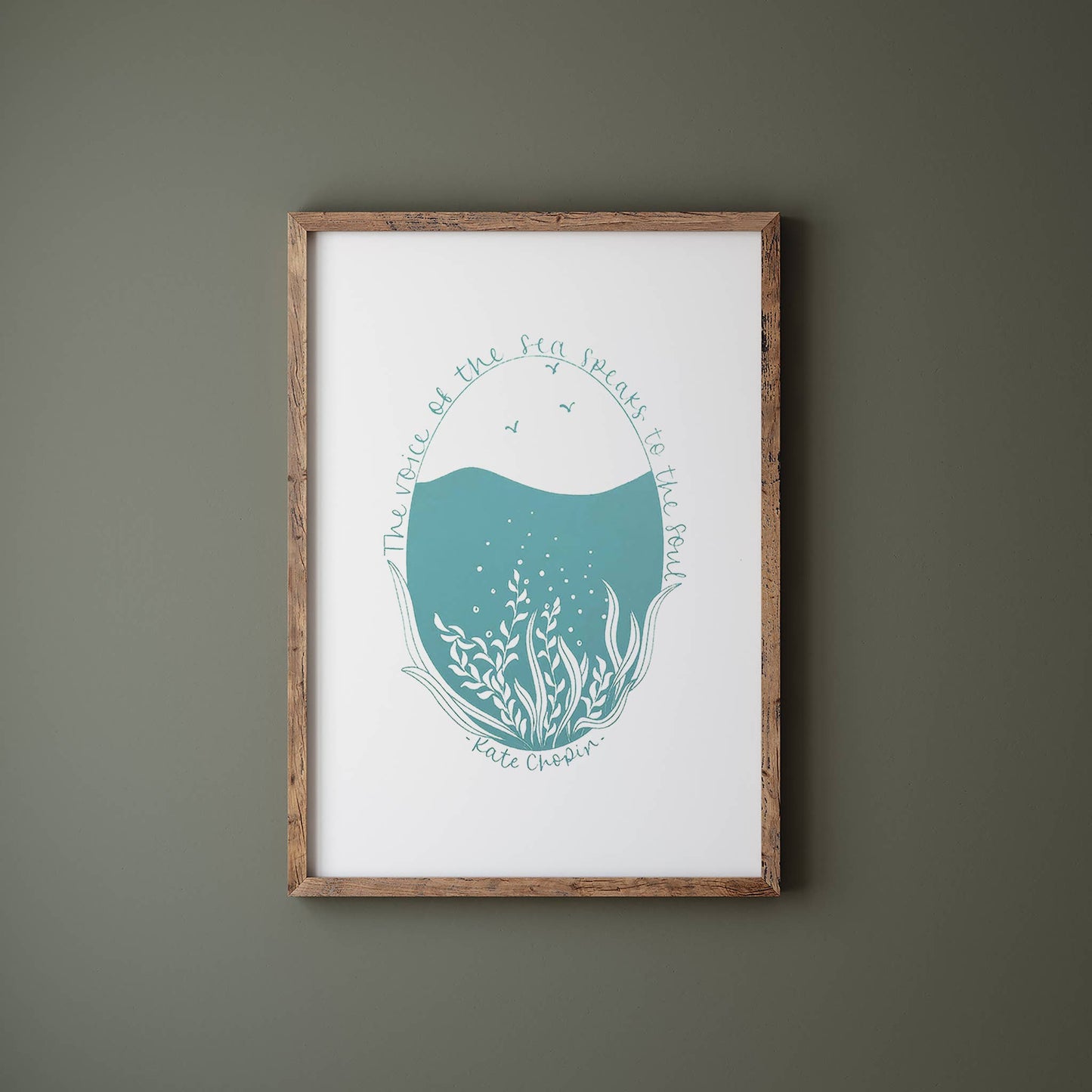 The voice of the sea... | A4 screen print