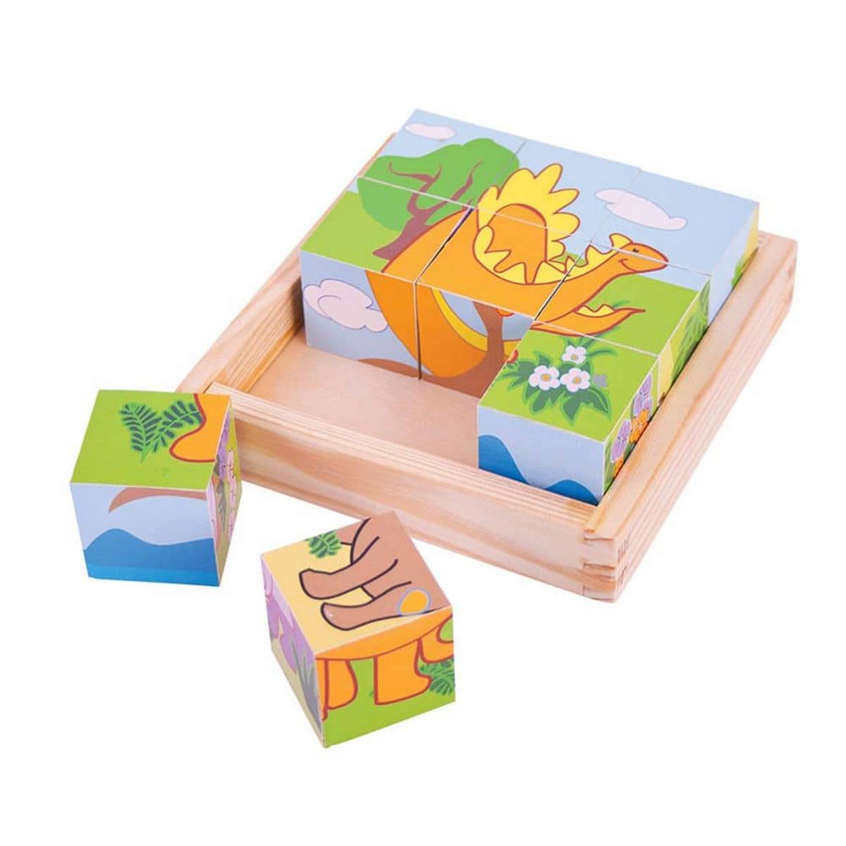 Dinosaur cube puzzle
