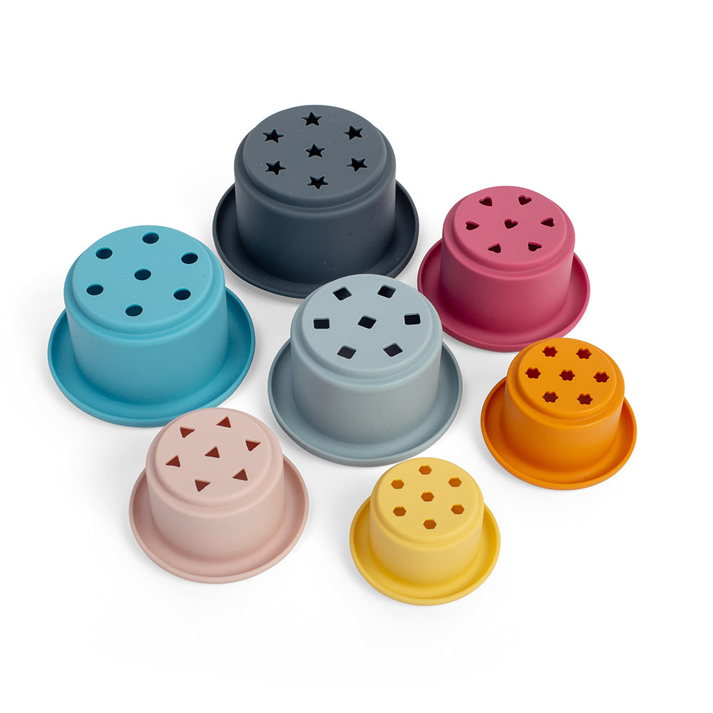 Silicone stacking cups