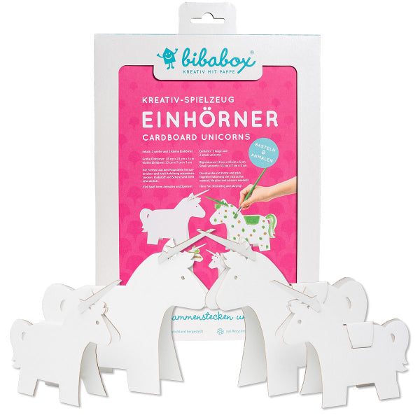 3D Colour-in Unicorn family