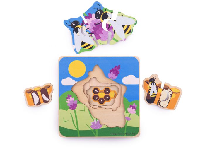 Bee Lifecycle Layer Puzzle