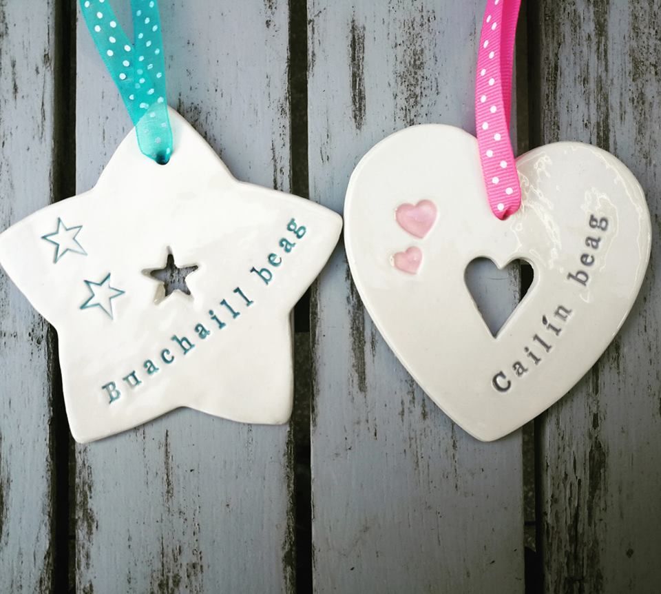 Maple Tree Pottery - Buachaill Beag Star (Little Boy) Hanging Decoration