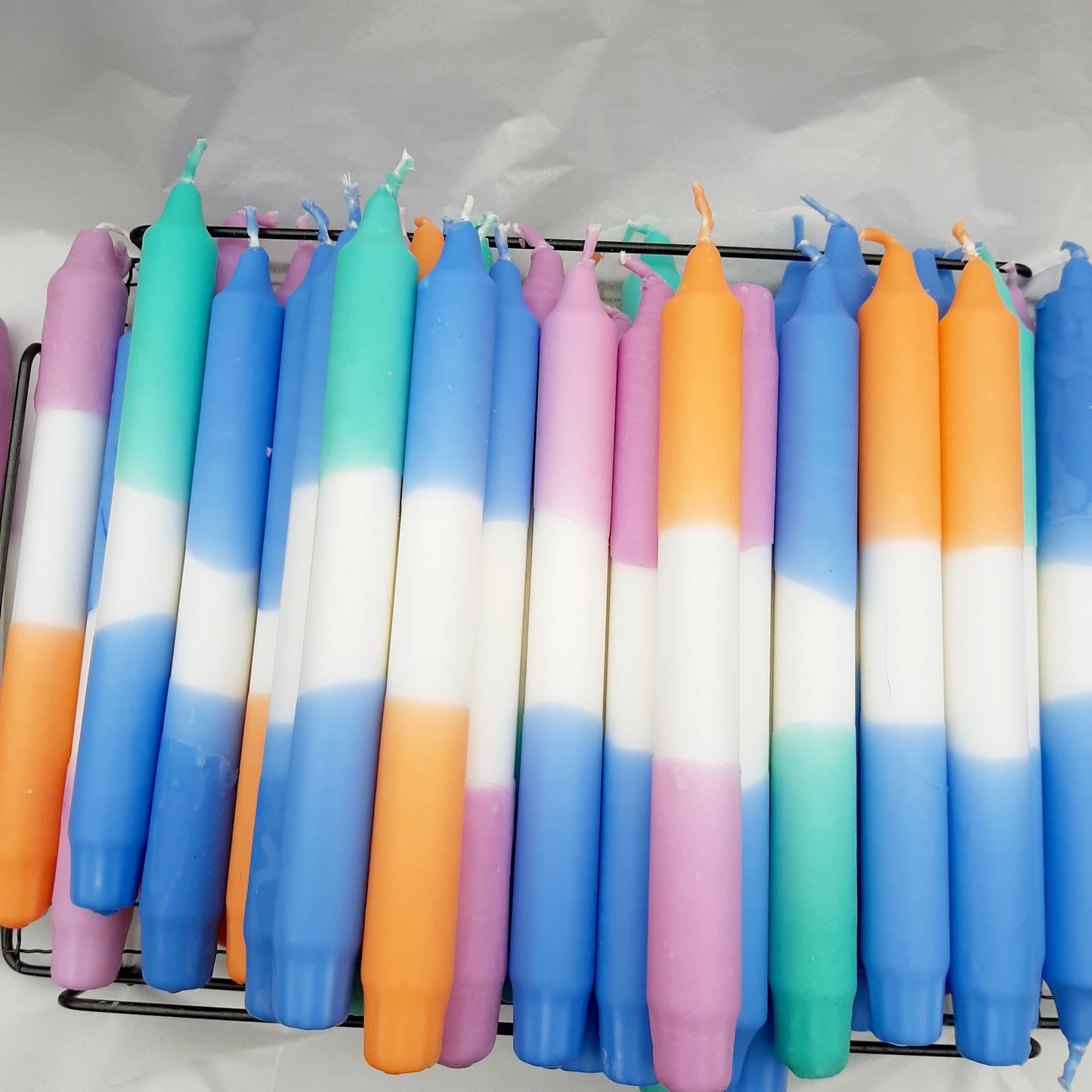 'Sunrise' Dip-dye candle