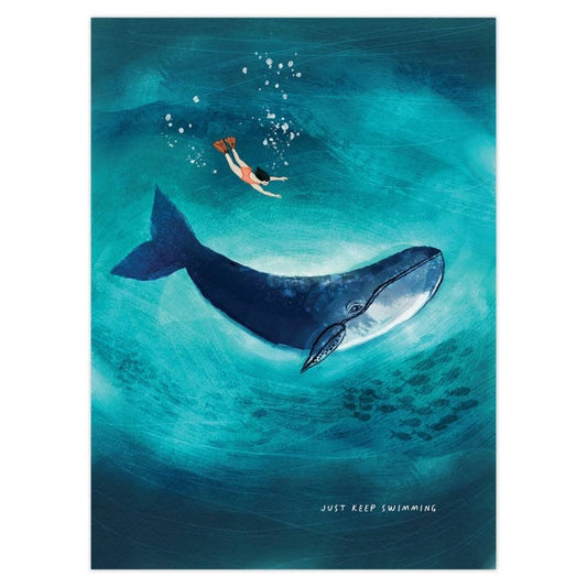 'Just keep swimming' Art Print