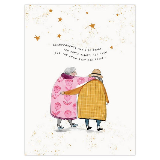 'Grandparents are like Stars' Art Print