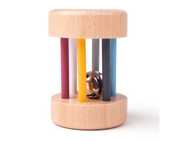 Wooden roll rattle - FSC certified
