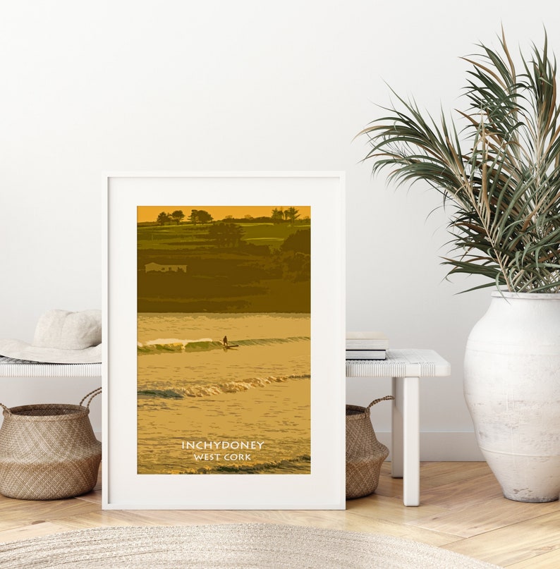 Inchydoney surfer, West Cork - Art Print