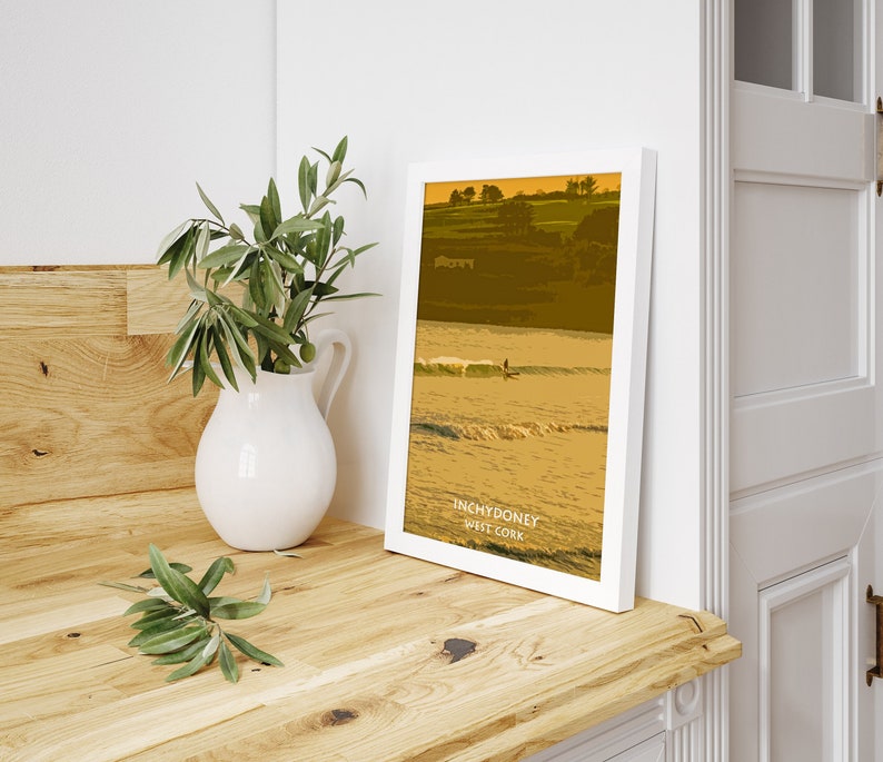 Inchydoney surfer, West Cork - Art Print