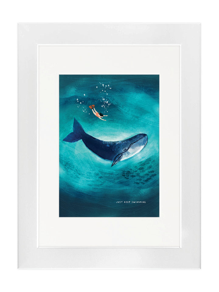 'Just keep swimming' Art Print
