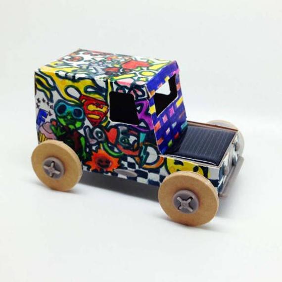 Colour-yourself, Solar-powered, DIY self-build, 'Autogami' Car