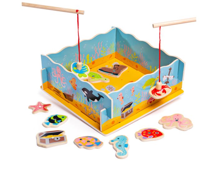 Magnetic fishing game