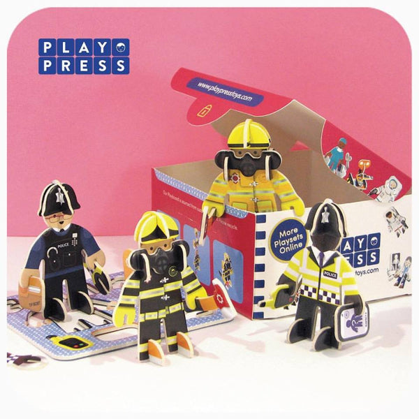 Play Press Rescue Team Build & Play set