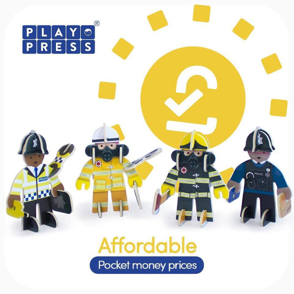 Play Press Rescue Team Build & Play set