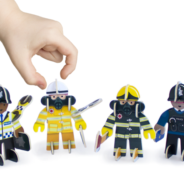 Play Press Rescue Team Build & Play set