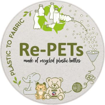 Elephant plush toy (made from recycled plastic)