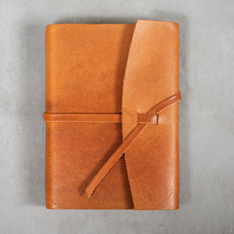 Hubert Bookbindery leather notebook - Tan