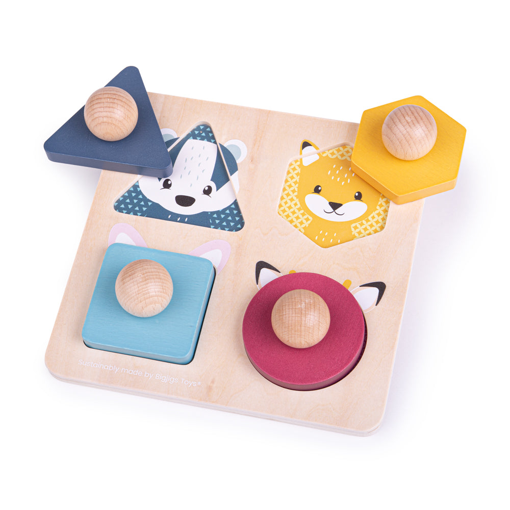 Woodland Animal Shape Matching Puzzle - FSC certified