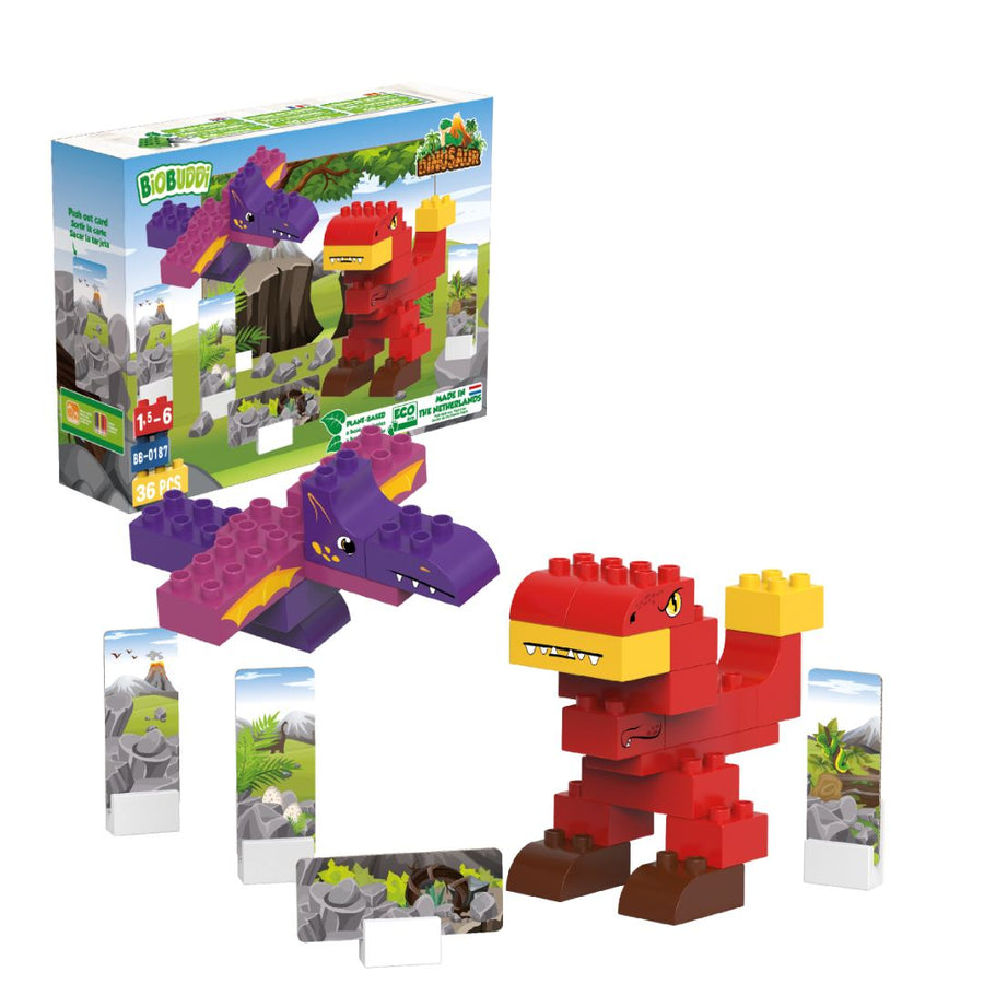 Bioplastic T-Rex - building dino blocks from plants