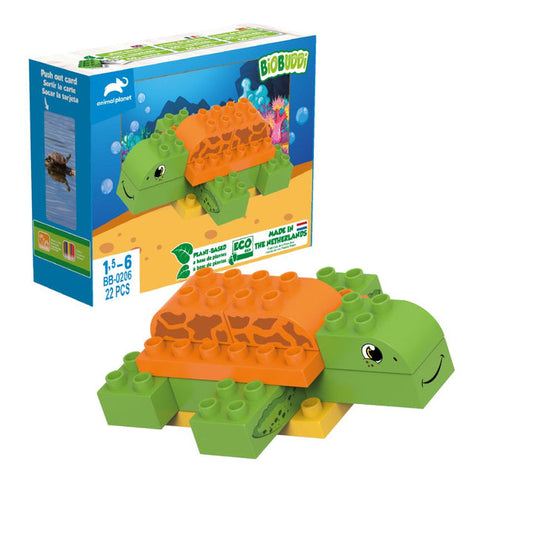 Bioplastic Turtle - building blocks from plants