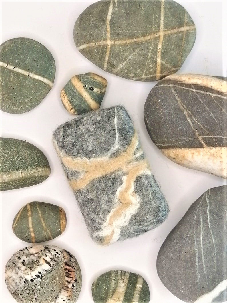 West Cork Pebble - Felted Soap