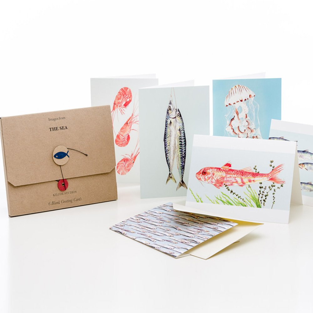 The Sea - 6 pack of greetings cards - Kilcoe Studios