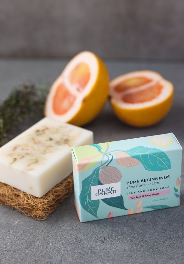 'Pure Beginnings' - Shea Butter & Oats - face & body soap