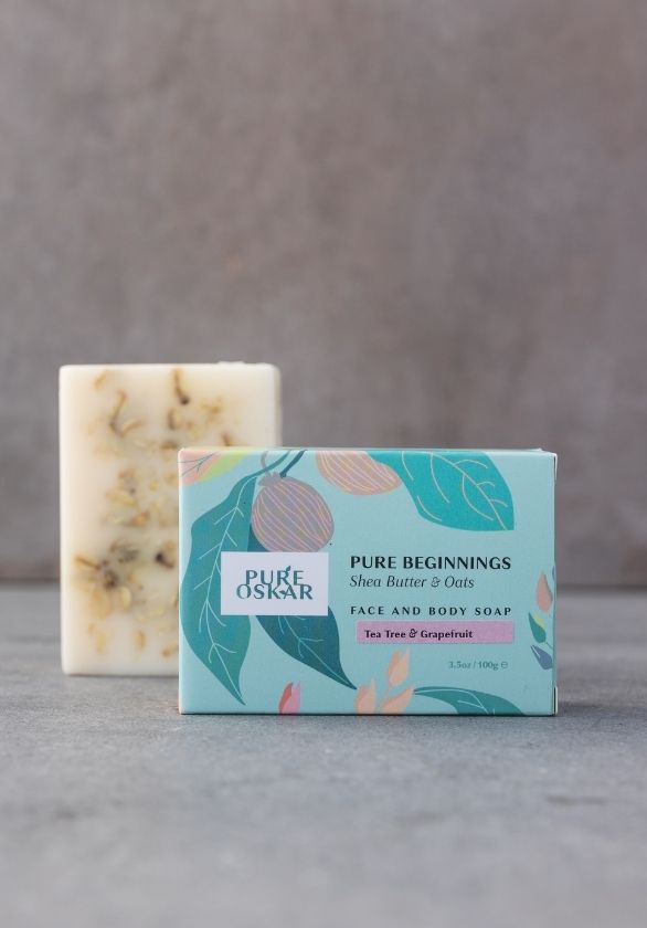 'Pure Beginnings' - Shea Butter & Oats - face & body soap
