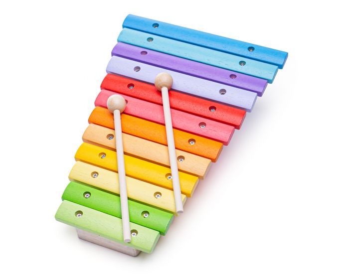 Colourful wooden xylophone