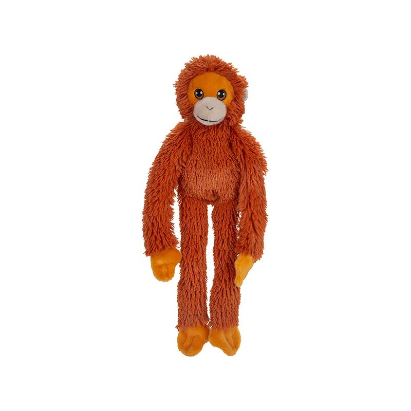 Hanging Orangutan monkey plush toy (made from recycled plastic)
