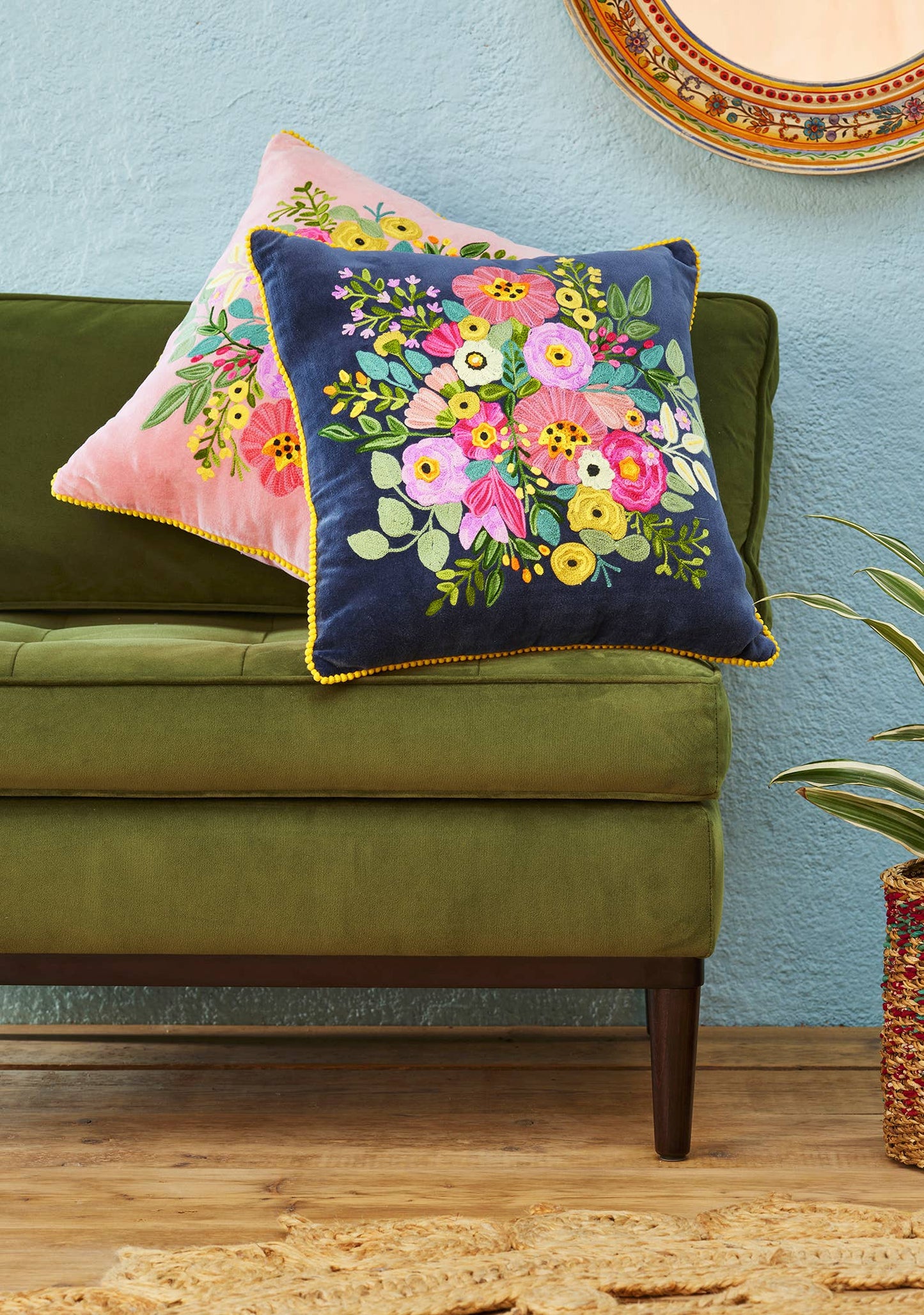 Jacinta Velvet Cushion Cover - Fairtrade