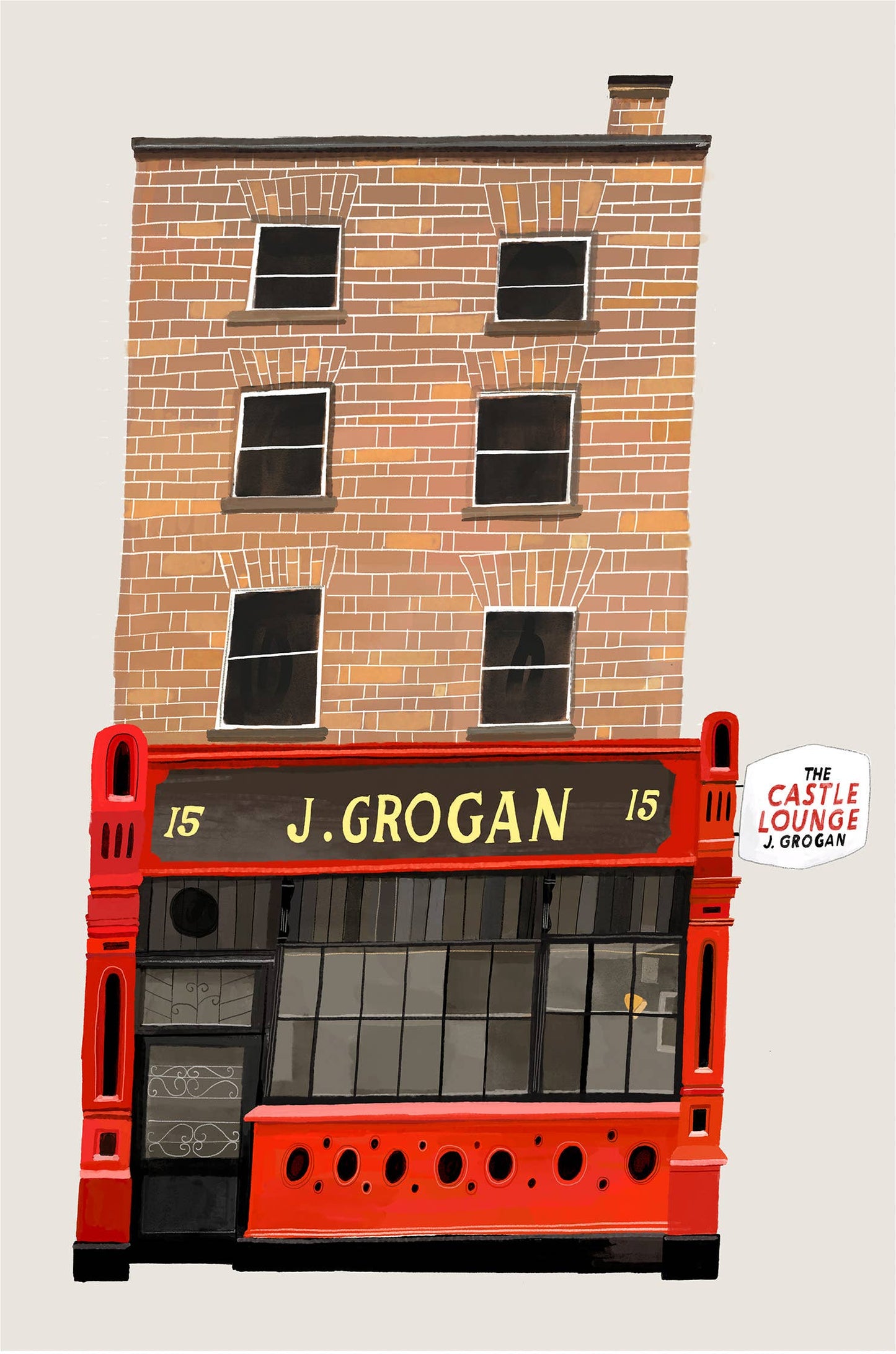 Grogan's Pub, Dublin, Ireland, Art Print