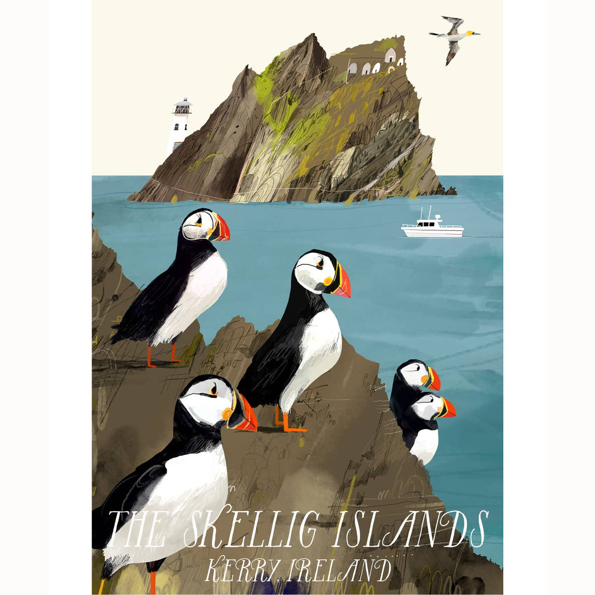 The Skellig Islands, Kerry, Ireland, Art Print