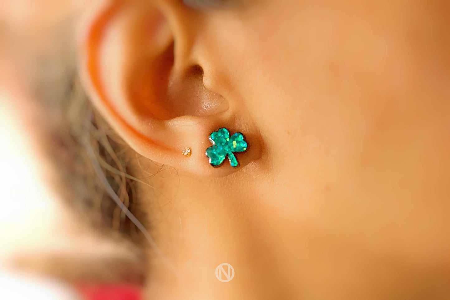 Shamrock Stud Earrings - Handmade by Naoi