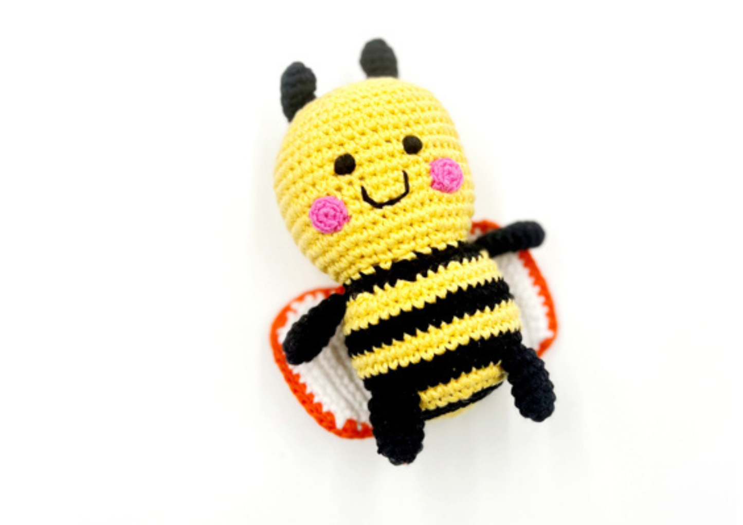 Baby Toy Bumble bee rattle - yellow